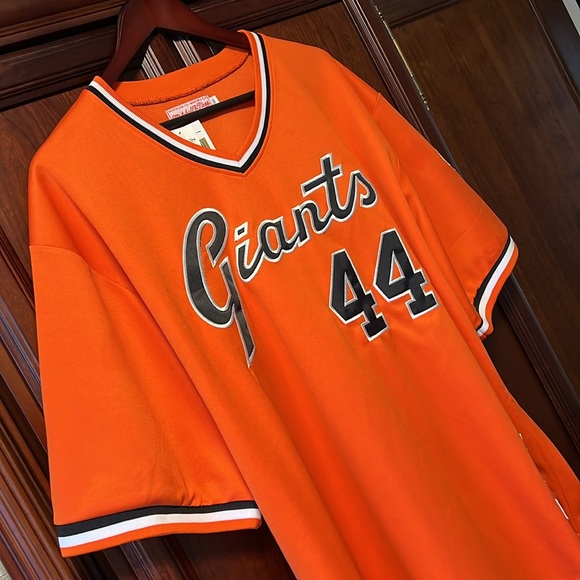 Vintage Cooperstown Collection MLB SF Giants Willie McCovey #44 Orange Jersey! - Picture 5 of 12